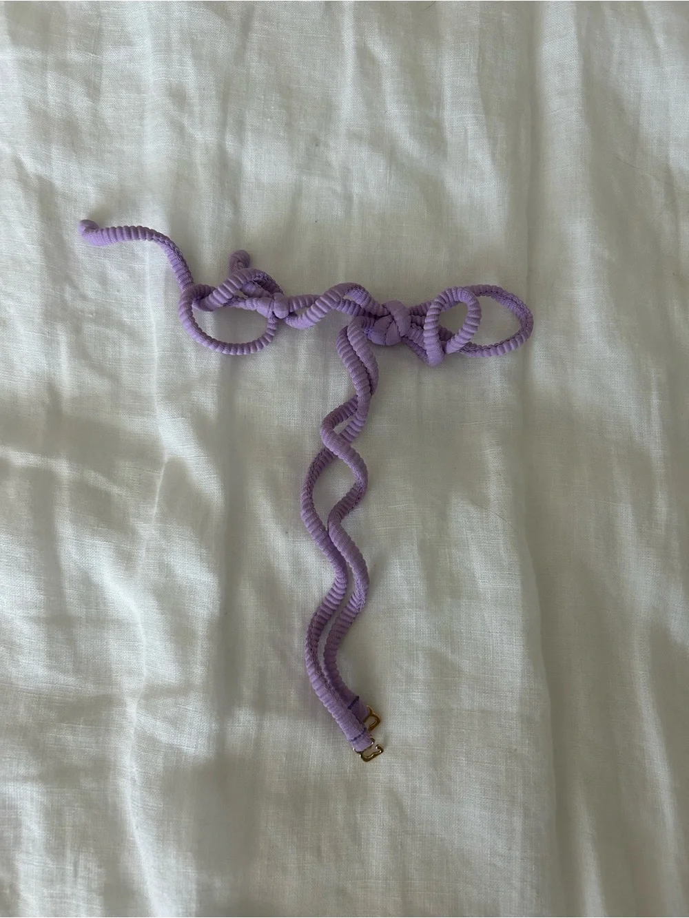 Skatie purple ribbed bikini
